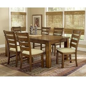 Hillsdale Hemstead 7-Piece Dining Set, Dark Oak, Set Includes 1-Table and 6-Chairs