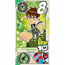Ben 10 '8 Today' Birthday Card & Badge