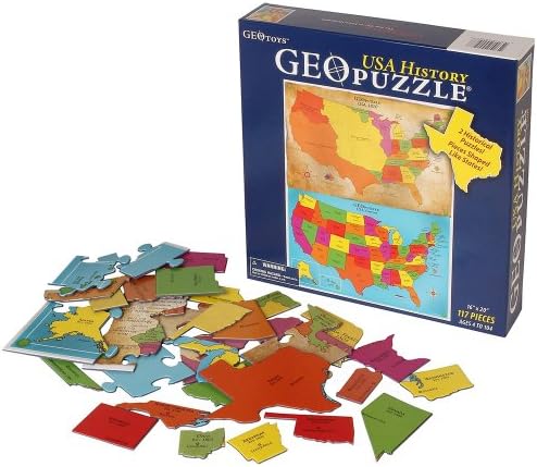 GeoPuzzle U.S. History Educational Jigsaw Puzzle