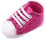 (コ-ランド) Co-land ベビースニーカー 赤ちゃんシューズ ファーストシューズ 新生児靴 女の子 女児 水玉プリント フォーマル 出産祝い ローズ 13