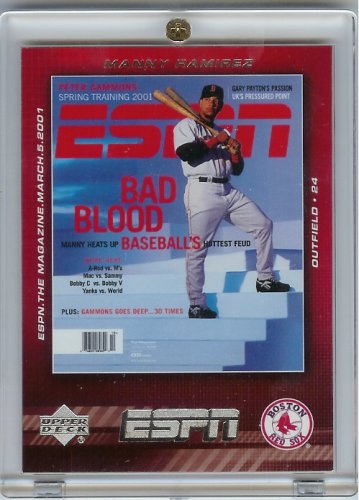 2005 Upper Deck ESPN Magazine Covers Manny Ramirez #MC5 - Mint Condition- Shipped In Protective Screwdown Case!