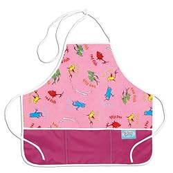 Bumkins Waterproof Toddler Apron - Dr. Seuss Pink One Fish