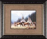 A New Day Martin Grelle 23x19 Gallery Quality Framed Print Indian Native American Painting Picture