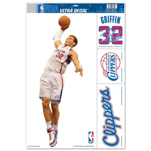 Los Angeles Clippers Blake Griffin Official 11"x17" Car Window Cling Decal