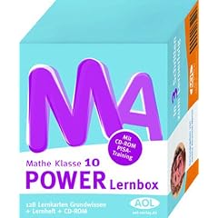 Power- Lernbox Mathematik Klasse 10 128 Lernkarten Grundwissen + Lernheft + CD-Rom