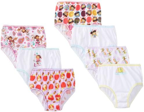 Handcraft Little Girls'  Nick Jr Multi  Panty (Pack of 7), Assorted, 2/3T