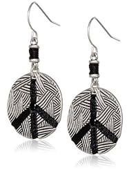 The SAK Batik Peace Drop Earrings