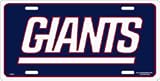 New York Giants License Plate