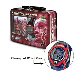 LeBron James Cleveland Cavaliers -Watch and Collector Cards- in Tin Set