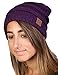 H-6007-74 Day/Night Beanie - Dark Purple
