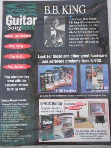 G-VOX GUITAR SONGBOOK: B.B. KING CD-ROM