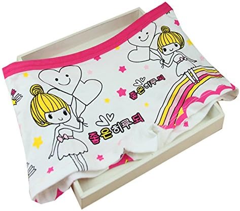 Inking Cotton Cute Underwear Baby Girls Briefs Hipster Panties 6-pack(8-9 years old)