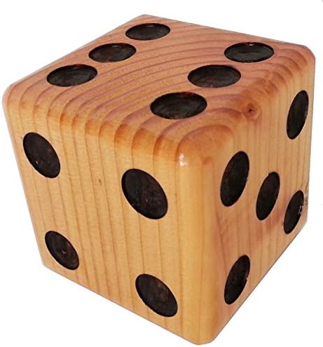 Sandbox Toys Yard Dice, Single, Whitewood