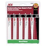 Buy Ace 6 Piece Recip Blade Set (ar6p) by Bosch