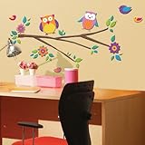 IMAGE OF Glitterpuff Owl Wall Stickers