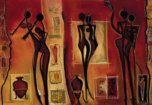 1art1 Empire 261526 Afrika - African Style - Plakat Poster Druck - 91.5 x 61 cm