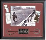 Ron Turcotte Autographed Secretariat Winning the Belmont Stakes and the Triple Crown Framed 16 x