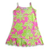 Girlfriends by Anita G - Toddler Girls Tank Dress, Fuschia, Lime