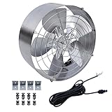 ECO-worthy 65W-3000-CFM-ステンレス-スティール-排気扇-冷却扇-室内-屋根-小屋