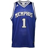 adidas Memphis Tigers #1 Royal Blue Replica Basketball Jersey