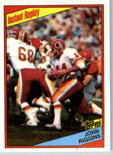 1984 Topps # 389 John Riggins Washington Redskins Football Card - Shipped In Protective Screwdown Display Case!