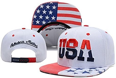 TopOne USA American Flag Snapback Cap Adjustable United States Baseball Cap Hat New