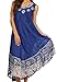 Sakkas Alexis Embroidered Long Sleeveless Floral Caftan Dress/Cover Up