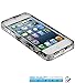 iPhone 5 5S Case, TechSpec(TM) Black / White Skull Hard Rubberized Design Case Cover for Apple iPhone 5 / 5S