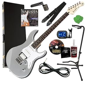on sale Yamaha PAC112V Silver Guitar COMPLETE BUNDLE w/ Hard Case, Tuner, Stand Review