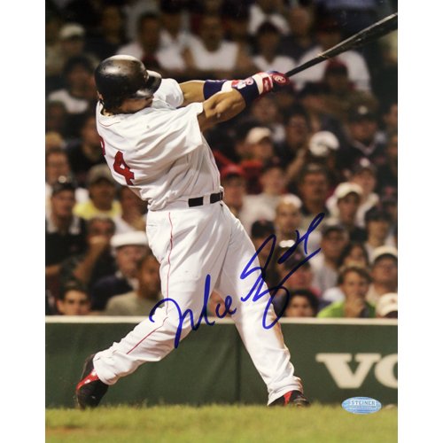 Steiner Sports MLB Manny Ramirez Vertical Home Swing Autographed 8-by-10-Inch Photograph (In Blue)