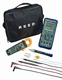Reed ST-INDUSKIT 5-Piece Industrial Combo Kit with Multimeter, Clampmeter, Voltage Detector, Input Adapter, and Test Leads
