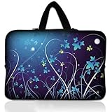 11.6" 12.1" 12.2" inch Neoprene Soft Chromebook Carrying bag Laptop Sleeve Case with Hide Handle for Macbook Pro Air 11/Samsung Google 11.6" Chromebook/Acer C710 C720 C720P series ChromeBook/Samsung Chromebook 2/Dell Chromebook 11/ASUS Chromebook C200MA/HP Chromebook 11 - Blue Swirl Design