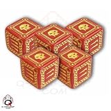 Q-Workshop: Five d6 Dice - ORC Battle Dice (Red & Yellow)