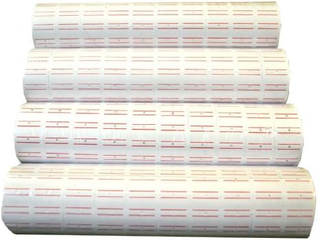 10 Rolls 10000 Pieces Price label Pricemarker Labels for MX-5500 Price Gun Labeller Double Red Lines On Each Label