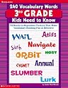 240 Vocabulary Words 3rd Grade Kids Need To Know