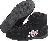 IMAGE OF G-Force 0235110BK RaceGrip Black Size 110 Mid-Top Racing Shoes