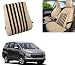 Auto Pearl-Premium Quality Orthopaedic Velvet Memory Foam Car Seat Beige Black Strips Backrest For - Toyota Innova Crysta 2016 RS.849.00
