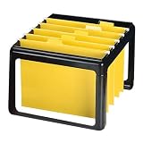 Rubbermaid 16861 X-rack file for 25 letter/legal hanging folders, plastic, 16wx12dx11h, black