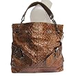 Big Buddha Tyler Patent Crinkle Patent Python Handbag