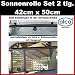 Produkt-Bild: 2 tlg. LKW Sonnenschutz Sonnenrollo Rollo Set (f&uuml;r Seiten- und Heckscheiben)