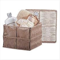 Vanilla Milk Bath Body Spa Pamper Basket - Christmas Holiday Gift Idea for Her