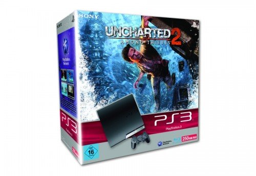 PlayStation 3 - Konsole Slim 250 GB inkl. Dual Shock 3 Wireless Controller + Uncharted 2