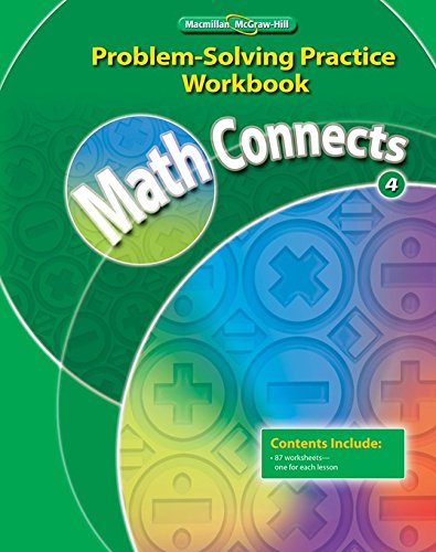 math connects grade 4 problem solving practice workbook elementary math connects