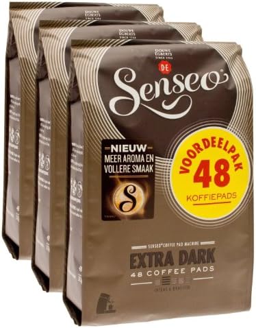 Senseo Coffee Pods - 48 Pods - Different Flavor - Imported From Netherlands (Extra Dark Roast, 144)
