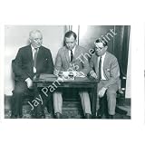 Vintage Photo- Men sign agreement for Dempsy-Wills boxing fight