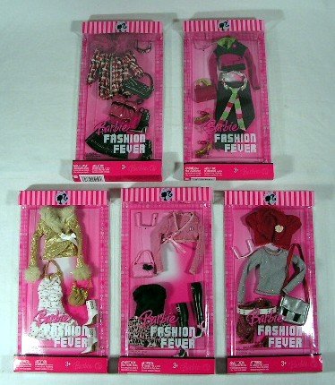519NCJrWXZL Barbie Fashion Fever: Set of 5 Doll Outfits