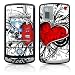 My Heart Design Protective Skin Decal Sticker Cover for LG Shine CU720 Cell Phone