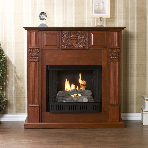 SEI LaSalle Carved Gel Fuel Fireplace, Mahogany 519NG8osqdL SEI LaSalle Carved Gel Fuel Fireplace, Mahogany