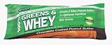 Greens & Whey Protein Bar - Chocolate Coated Peanut Butter by Biochem Box of 12 Bars