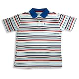 519NNKEzVCL. SL160  Cool Island   Boys Short Sleeve Striped Polo, Blue, Multi